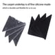 thumbnail image 5 of Toystoory Alfombrilla antideslizante de repuesto Triangular portátil para sala de estar, oficina, dormitorio, 4 Uds. Juegos de cama Toystoory HA067825-01, 5 of 6