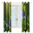 thumbnail image 4 of Morning Dew on Bellflowers Blackout Window Curtains for Bedroom Living Room Kicthen High Shading 2 Panels, 4 of 6
