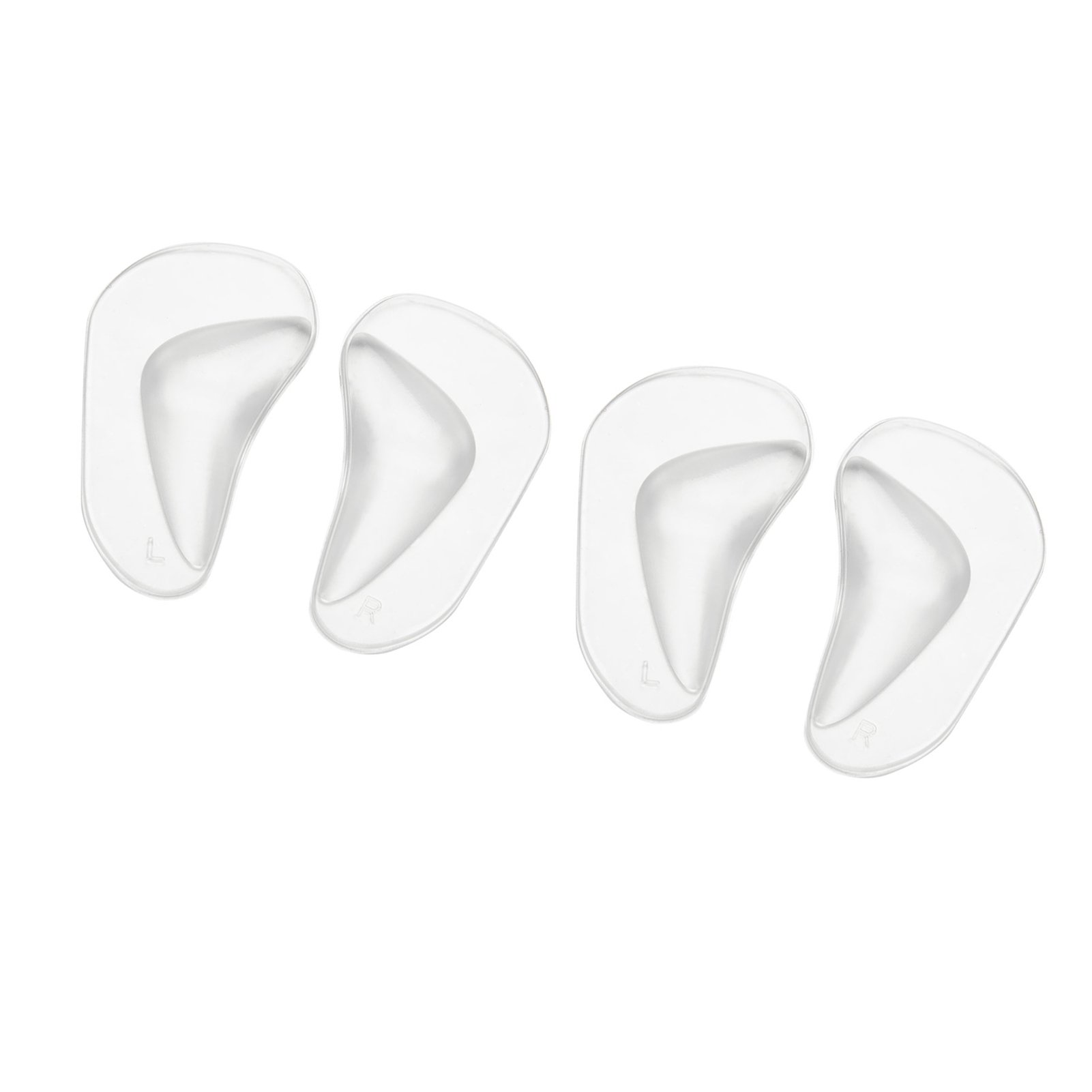 Orthotic Silicone Feet Foot Arch Support Cushion Shoe Insoles Pads (Transparent)