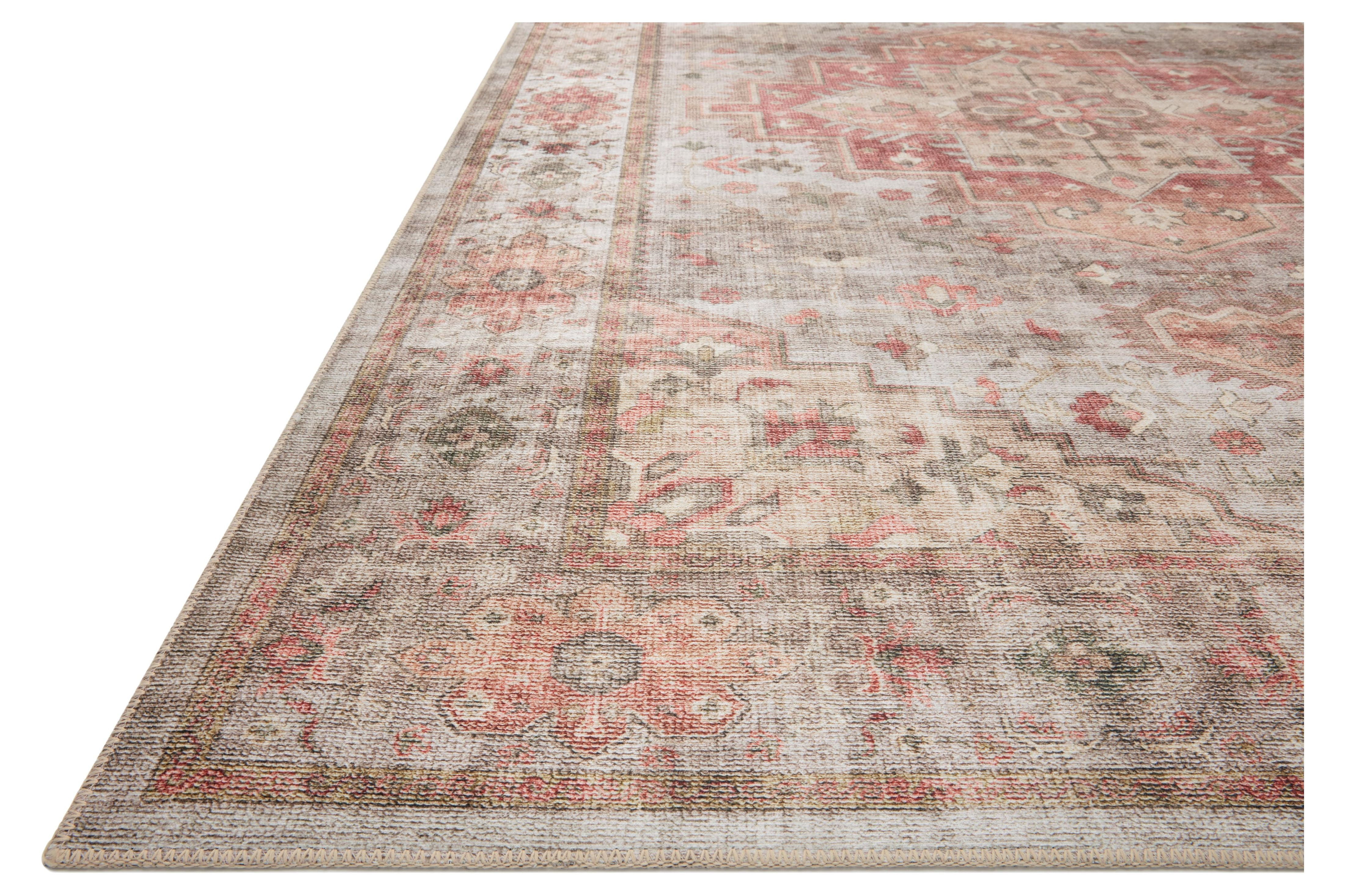 Loloi Heidi Collection HEI-02 Dove / Spice, Oriental Area Rug 2'-6" x 9'-6"