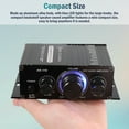 thumbnail image 4 of Audessy 400W 12V 2 Channel Powerful Stereo Audio Power Amplifier HiFi Bass Amp Car Home, 4 of 8