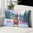 thumbnail image 2 of Hello Welcome Winter The Ski Boxer Snowy Day Pillowcase Double Sided Boxers Dog Lover Gifts Idea Pillow Case Covers - 13013, 2 of 3