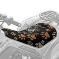 thumbnail image 4 of Uorisanigo ATV Seat Cover Non-Slip Brown Dog Paw Print Car Seat Cover Compatible with Polaris Sportsman Polaris Scrambler Honda Rancher Most ATV Waterproof Breathable, 4 of 7