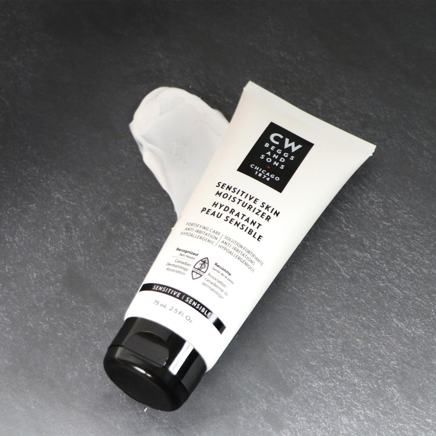 CW Beggs and Sons Hydratant Peau Sensible Apaise et protège les peaux sensibles, 75 mL