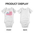 thumbnail image 3 of Proud to Be San Marino American Flag Baby Bodysuits Newborn Clothes (White, 18-24 Months), 3 of 5