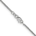 thumbnail image 3 of 14K White Gold Spiga Wheat Chain Styles Necklace 1 mm D/C Quadra 24 inch, 3 of 4