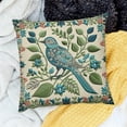 thumbnail image 2 of Bird Decorative Pillow Covers Spring Style Throw Pillow Cover Cushion Case Outdoor Flower Bird Set for Sofa Bed Couch Car Office 18x18 Inch, 2 of 5