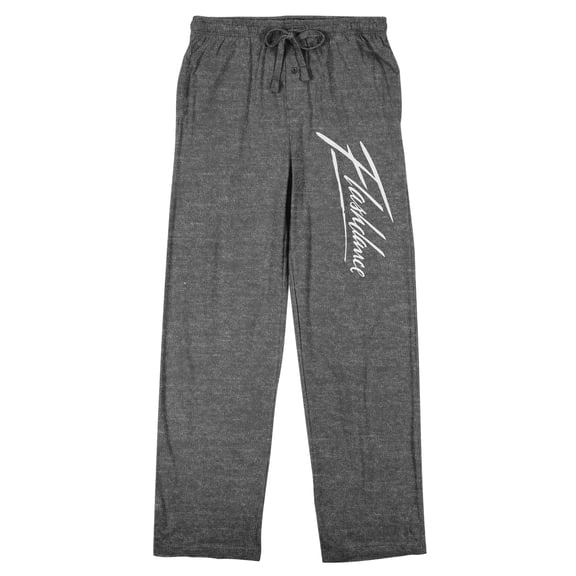 Flashdance Title Logo Men's Heather Gray Sleep Pants-Medium