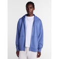 thumbnail image 2 of No Boundaries Boxy Oversized Fit Fleece Zip Hoodie Sweatshirt with Long Sleeves, Men's XS-4XLT, 2 of 6