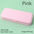 thumbnail image 2 of Pompotops Pencil Box Storage Manager Utility Box, Multi-purpose Long Ruler School Office Supplies Children And Adults Plastic Pencil Boxes Have Blue, Pink, White And Gray Clearance, 2 of 3