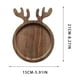 thumbnail image 3 of Christmas Antler Dinner Tray Fruit Tray Wooden Wood Crafts, 3 of 5