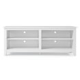 Manor Park Open Storage TV Stand for TVs up to 65", White