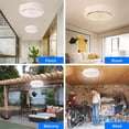 thumbnail image 5 of Solar Ceiling Light, 5000LM Solar Lights Indoor Outdoor, Brighter Solar Shed Lights with Remote Control, Cool White/Warm White Switchable Solar Pendant Light for Barn, Porch, Patio, Gazebo, 5 of 6