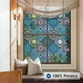 thumbnail image 2 of Chic Boho Day and Night Privacy Window Film with Free Installation Tools, Static Cling Window Privacy Film Decorative Stained Glass Look (B110, 17.7" x 118.1"), 2 of 9