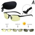 thumbnail image 1 of Men Photochromic Sunglasses with Polarized Lens Storage Box for Driving Fishing Outdoor New, 1 of 8