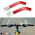 thumbnail image 3 of 1 Pair of Aluminum Alloy Handlebar Extension Bars for Mountain Bike Aluminum Alloy Handlebar, Handlebar Ends, 22.2mm, - Red, 3 of 9