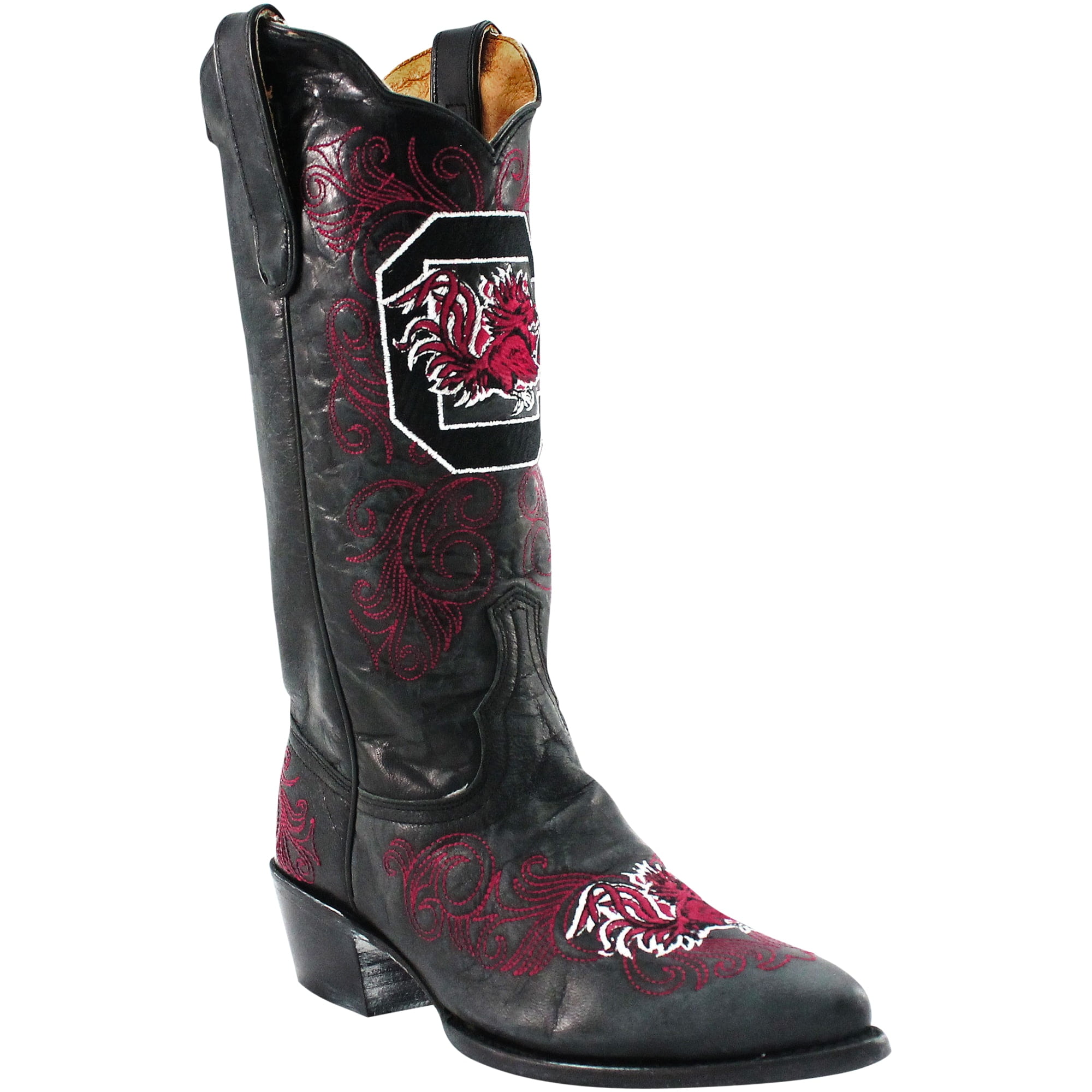 South Carolina Gamecocks Women's 13" Embroidered Boots Black