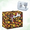 thumbnail image 3 of ZIATUBLE Thanksgiving Fall Sewing Machine Cover Pattern Maple Leaves Sewing Machine Protective Dust Cover Stain Resistant Protect Cover with Pocket Compatible Most Sewing Machine, 3 of 7