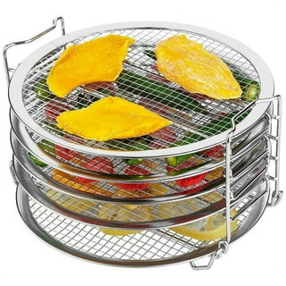  Dehydrator Rack for Ninja Foodi 6.5, & 8 qt & Instant Pot Duo  Crisp 8 qt - 5 Stainless Steel Stackable Dehydrator Grill Stand Racks  Accessories for Pressure Cooker & Air