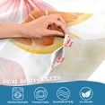 thumbnail image 5 of Yayeee Kitchen Curtains Tier Set of 2 Light Filtering 57"x24" Over Sink Window Panels, Floral Orange, 5 of 7
