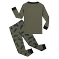 thumbnail image 6 of WIBACKER Toddler Little Boys Cotton Pajama Set Snug Fit Long Sleeve Tops & Sleep Pants Kids Motorcycle Sleepwear 7T, 6 of 7