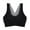Black, variant on qolati Womens Seamless Sport Bras No Underwire Comfort Push Up Bras Lace Soft Wireless Bralette Full Coverages Everyday Bra