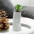 thumbnail image 6 of WGV White Formed Vase - 4" Wide x 9" Height, Good quality, Heavy Weighted Base - 1 Pc, 6 of 7