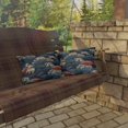 thumbnail image 4 of Outdoor Pillow In Japanese Wave Pattern, 4 of 4