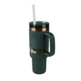 thumbnail image 4 of Ozark Trail 40 oz Insulated Stainless Steel Tumbler with Handle, Dark Green, 4 of 11