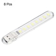 thumbnail image 3 of Uxcell 1.7W Mini USB LED Light 60006500K Slim Led Light Stick Clear White 8 Pack, 3 of 5