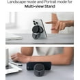 thumbnail image 3 of Phone Grip Stand, Compatible with MagSafe, Adaptor Ring Included, 3000G Kickstand for iPhone 17/16/15/14/13. M-Tap Tok Stand Clear Black, 3 of 7
