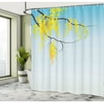 thumbnail image 5 of Ambesonne Floral Shower Curtain, Flowers Bud Blossom Art, 69"Wx84"L, Yellow Brown Blue, 5 of 5