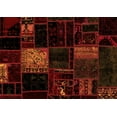 thumbnail image 1 of Ahgly Company Indoor Rectangle Patchwork Orange Transitional Area Rugs, 8' x 10', 1 of 4
