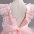 thumbnail image 5 of Haitryli Baby Girls Birthday Party Tulle Dress Sleeveless Tutu Bowknot Princess Dresses Pink 80, 5 of 7