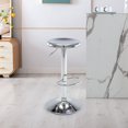 thumbnail image 2 of Brage Living Adjustable Bar Stool, Swivel Round Metal Airlift Barstool, Backless Counter Height Bar Chair for Kitchen Dining Room Pub Cafe (Chrome), 2 of 2