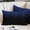 Blue, variant on Navy Blue Black Ombre Pillow Covers, Linen Long Throw Pillow Case, Modern Abstract Striped Gradient Holiday Pillow Protector Decorative Cushion Cover for Living Room/Bedroom 24" x 36"