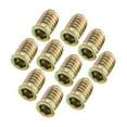 thumbnail image 1 of 10 piezas M6 M8 tipo E tornillos de interfaz de tuerca de inserción para muebles de madera M8 * 22 Sunnimix Tornillo de hierro, 1 of 6
