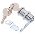 thumbnail image 6 of Pyramidti Cam Lock Cabinet Locks Lock Deadbolt Cylinder Lock for Storage Unit Key Drawer Lock Silver 4.8X3.8cm, 6 of 8