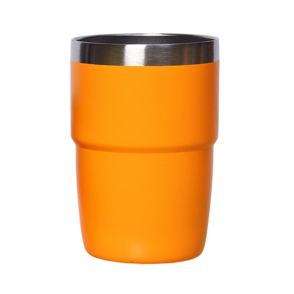 Double-Wall Insulated Stainless Steel Coffee Tumbler 12oz Portable Travel Mug with Lid Reusable Hot Cold Beverage Cup 10 Color Options