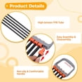 thumbnail image 4 of Chest Expander, 5 Tubes Adjustable Arm Strength Trainer, Back Muscle Exercising Resistance Band, Spring Exerciser with 30-150 Lbs TPR Tubes, Home Fitness Equipment for Men, Women, 4 of 6