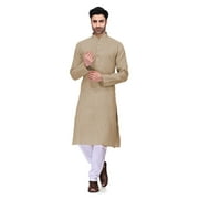 ELINA FASHION Men's Cotton Kurta Pajama Set Tunic Indian Traditional Wear
