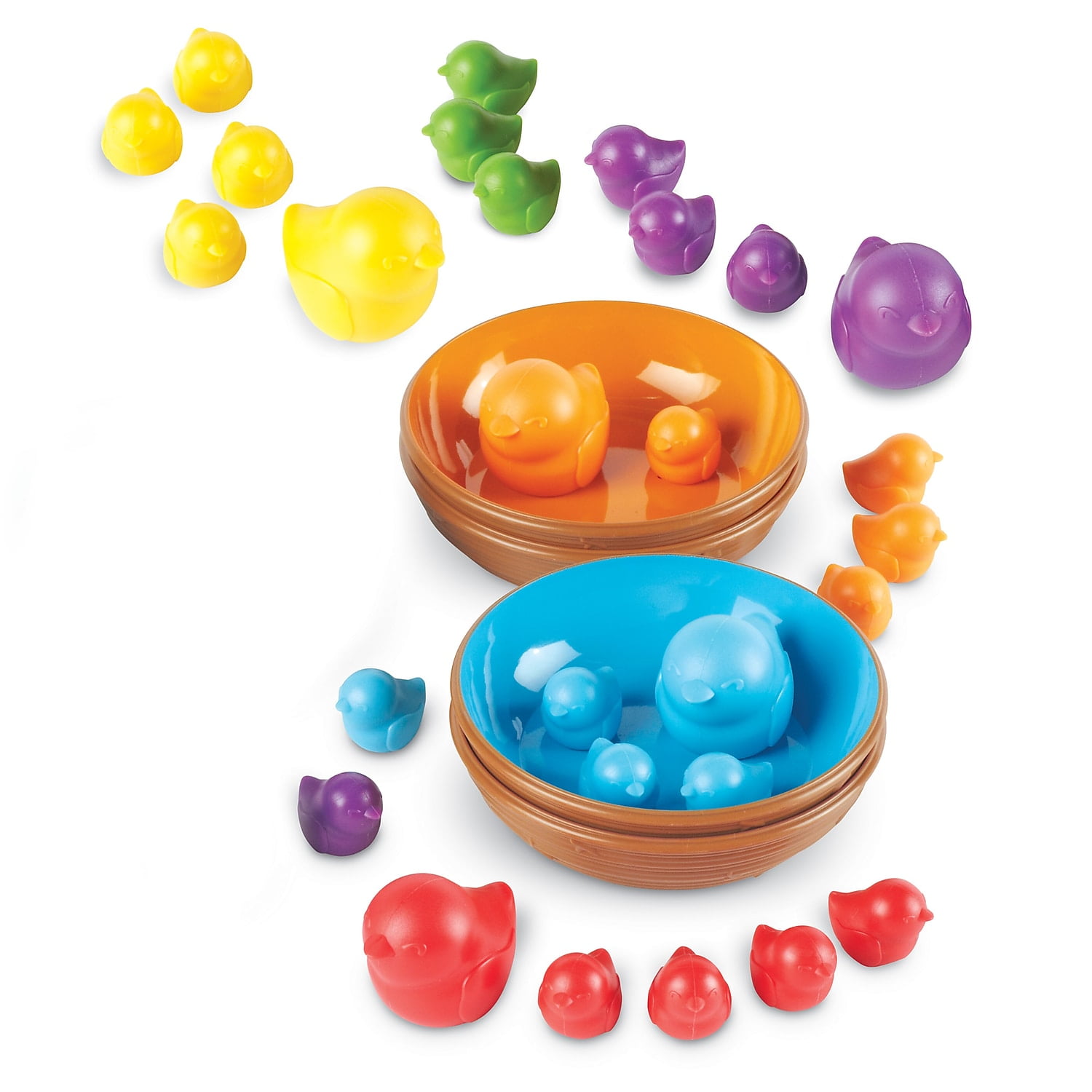 Learning Resources Birds in a Nest Sorting Set, Fine Motor Set, Ages 2+