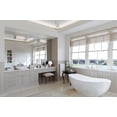 thumbnail image 6 of Rohl A1423XMPN-2 Acqui 1.2 GPM Wall Mounted Widespread Bridge Bathroom Faucet - Nickel, 6 of 7