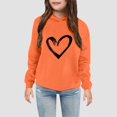 thumbnail image 2 of Gibobby Toddler Boys Girls Solid Pullovers Sweatshirt Long Sleeve T-Shirt Kids Cotton Crewneck Thin Tops(Orange,8-9 Years), 2 of 6