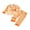 Orange, variant on Cjfdfy Toddler Baby Girl Halloween Satin Pajamas Pumpkin Bow Print Button Furry Trim Long Sleeve Tops Pants Two-piece Set Kids Cute Halloween Pumpkin Sleepwear Set