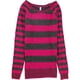 thumbnail image 1 of Aeropostale Suéter de punto con rayas delgadas para mujer, rosa, grande, 1 of 1