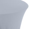 thumbnail image 1 of LA Linen TCSpandex36Rx30H_GrayLightX41 LA Linen Nappe Ronde en Spandex, 36 Pouces Ronde 30 Pouces de Haut, Gris Pâle, 1 of 1