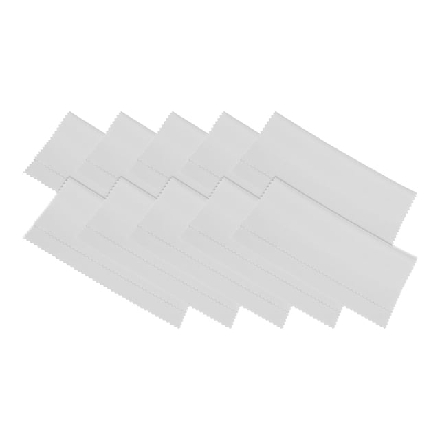 Unique Bargains Microfiber Cleaning Cloth 6' x 6' Soft for Camera Lens, Grey 10 Pack