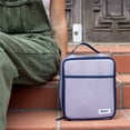 thumbnail image 4 of PackIt Freezable Gel-Lined Large Upright Lunch Box, Gray/Navy, Ideal for Workday Meals & Travel, 4 of 13