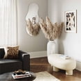 thumbnail image 2 of TOV Furniture Discus Ottomane Transitionnelle en Tissu de Polyester de 16,9 Po H, Crème, 2 of 5